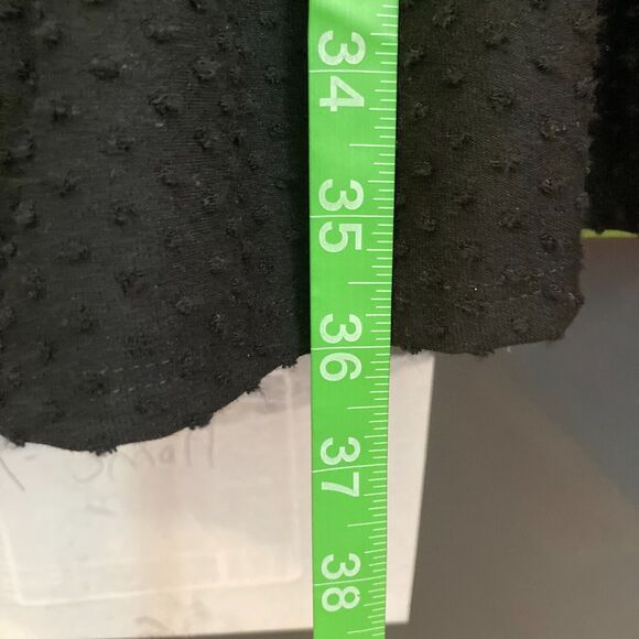 Sugar Lips Dress Womens Sz S Black Roam Around Swiss Dot Tiered A Line Pockets - Picture 8 of 12